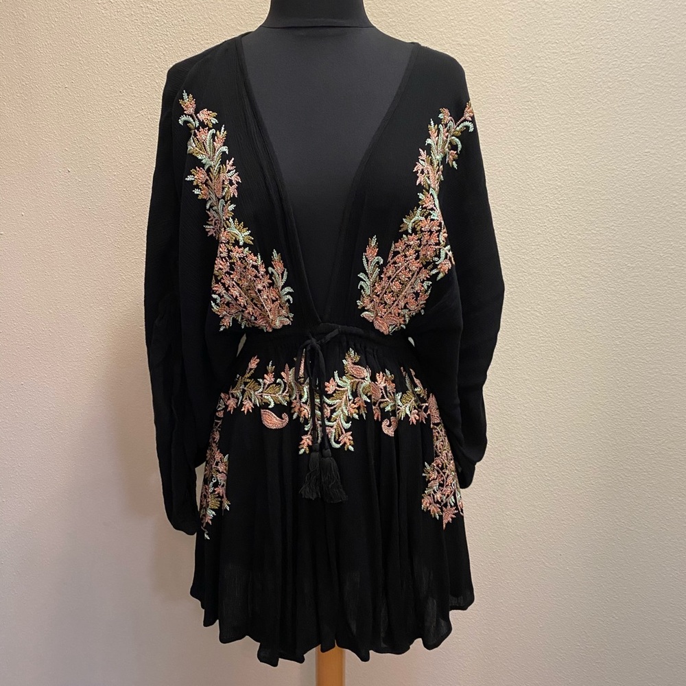 Free People Embroidered Tunic XS